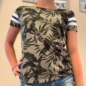 Large Girls Camo Tee